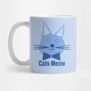 Blue Silly Cat -- The Cats Meow Mug